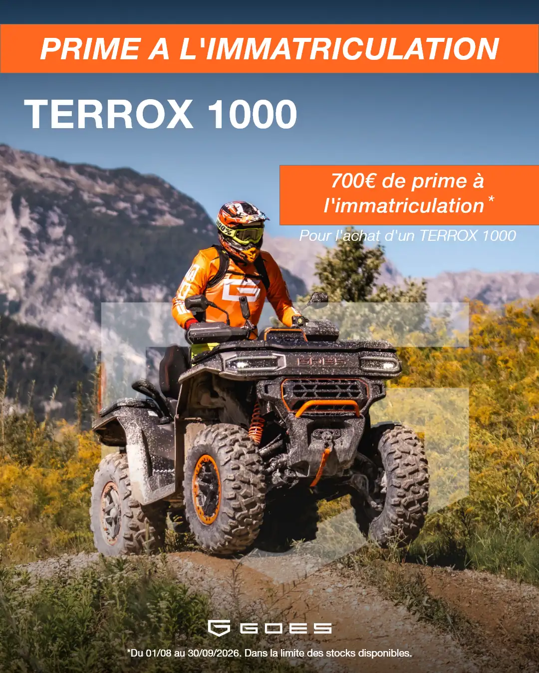 700 € de remise sur le GOES TERROX 1000 S