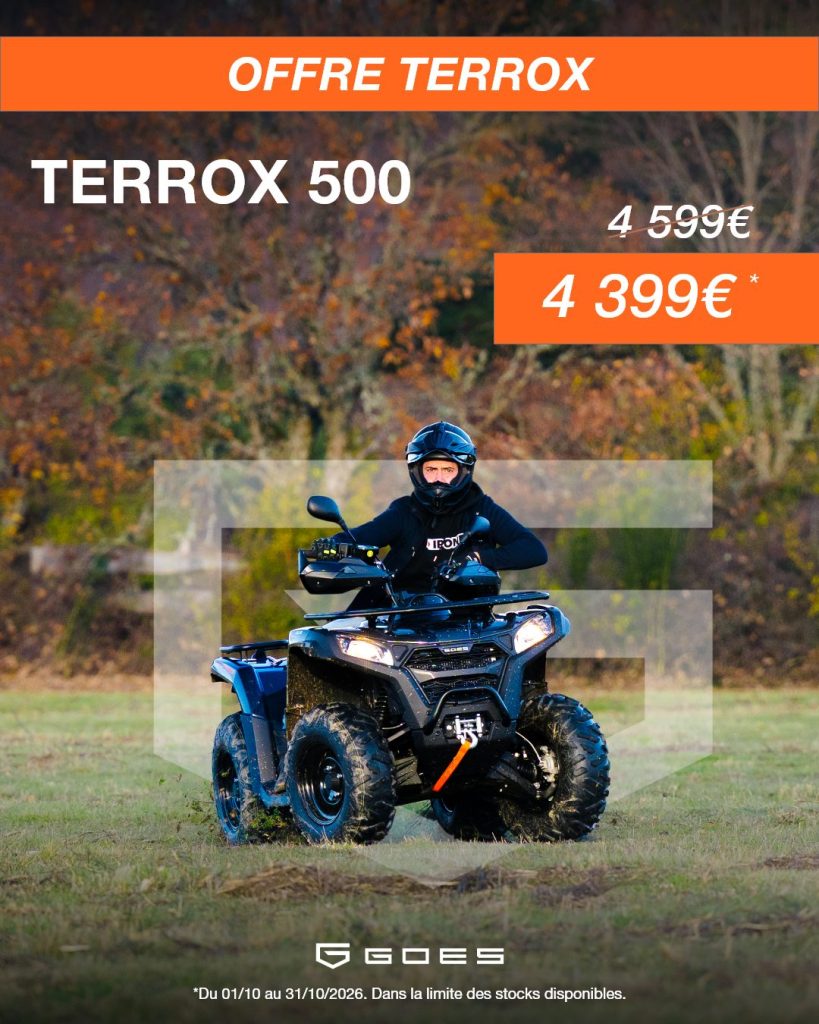 Offre GOES Terrox 500 – 4 399 € au lieu de 4 599 €